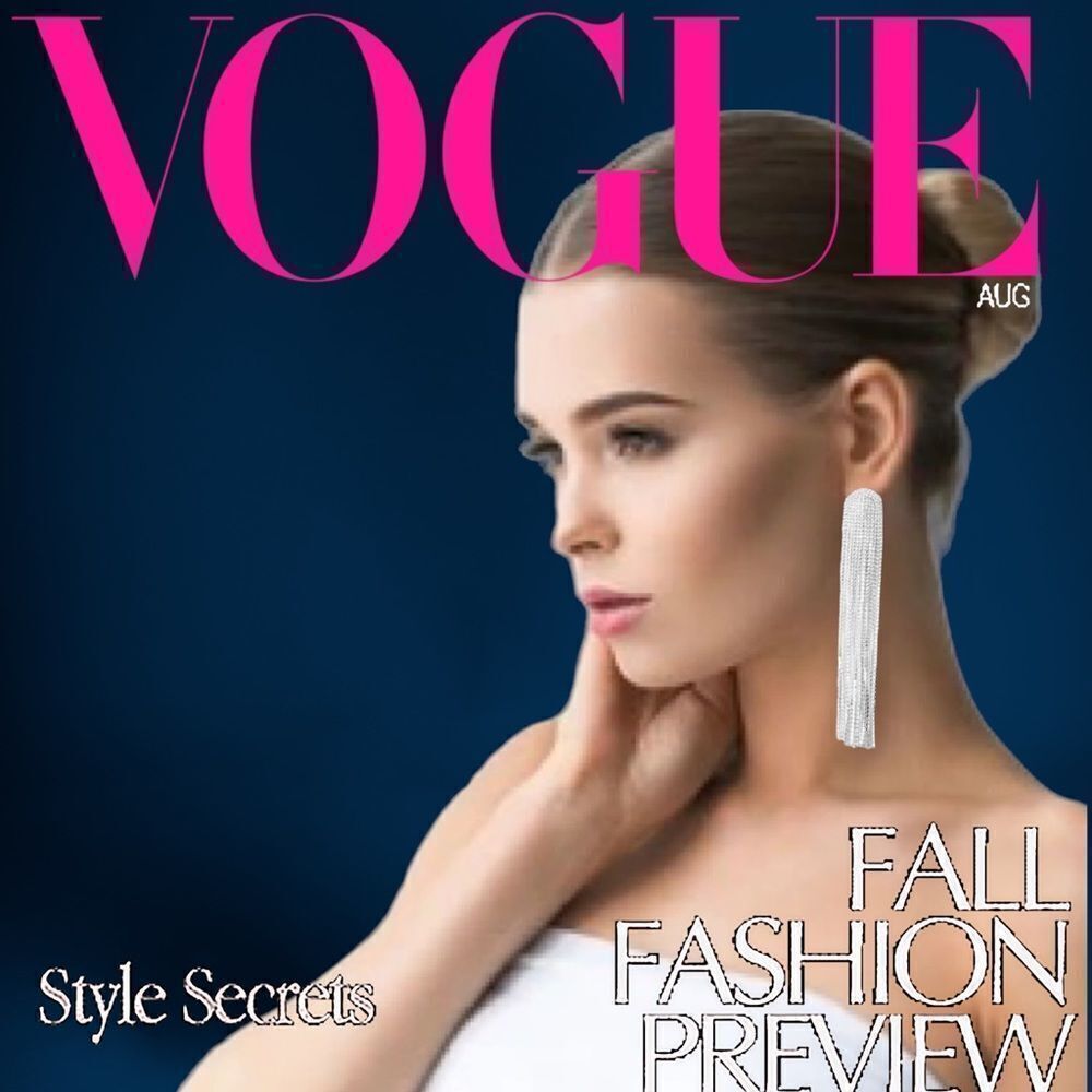 💎160💎 Elegant Rhinestone Crystal Long Tassel Earrings Bridal Drop Dangling